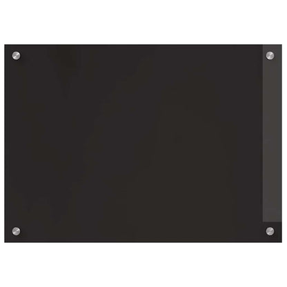 Küchenrückwand Schwarz 70 x 50 x 0.8 cm Gehärtetes Glas