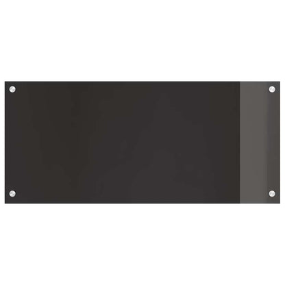 Küchenrückwand Schwarz 90 x 40 x 0.8 cm Gehärtetes Glas