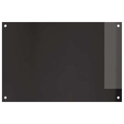 Küchenrückwand Schwarz 90 x 60 x 0.8 cm Gehärtetes Glas