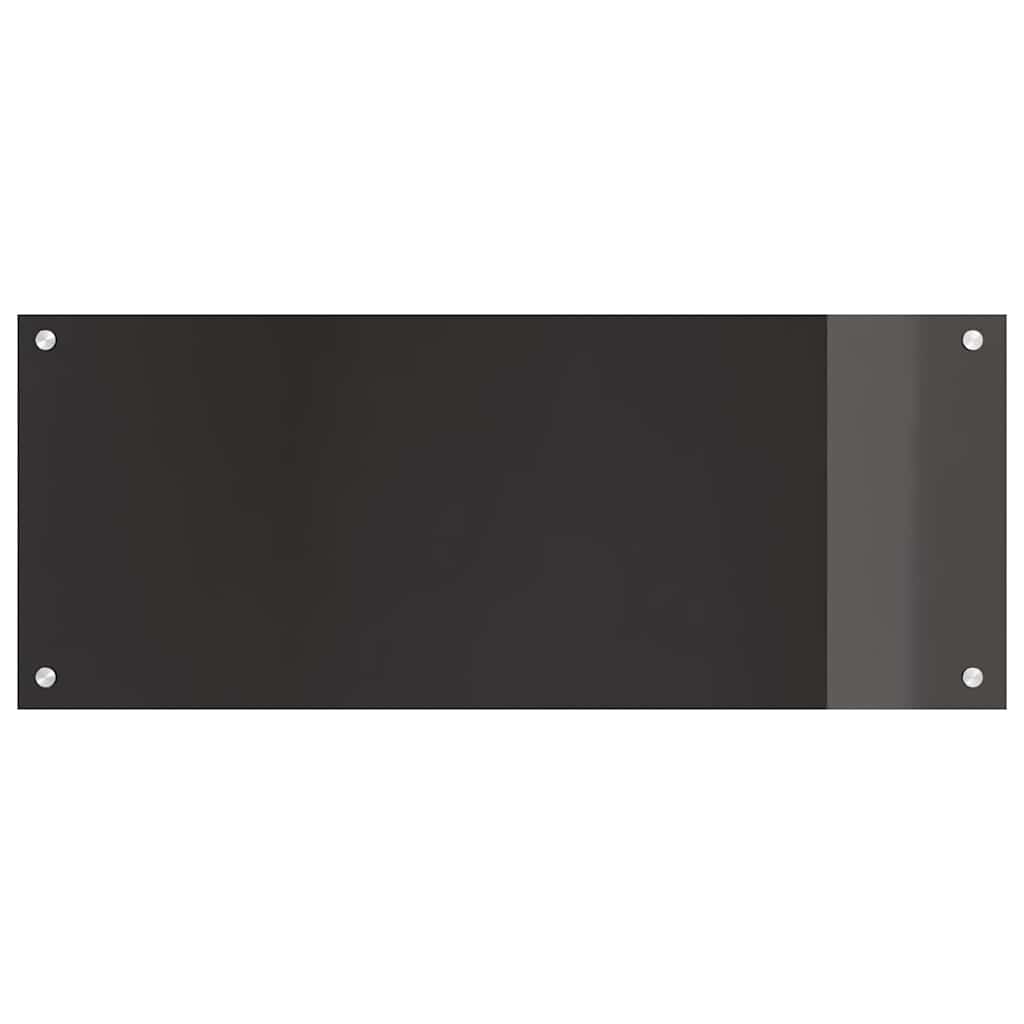 Küchenrückwand Schwarz 100 x 40 x 0.8 cm Gehärtetes Glas