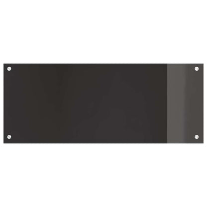 Küchenrückwand Schwarz 100 x 40 x 0.8 cm Gehärtetes Glas