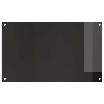 Küchenrückwand Schwarz 100 x 60 x 0.8 cm Gehärtetes Glas