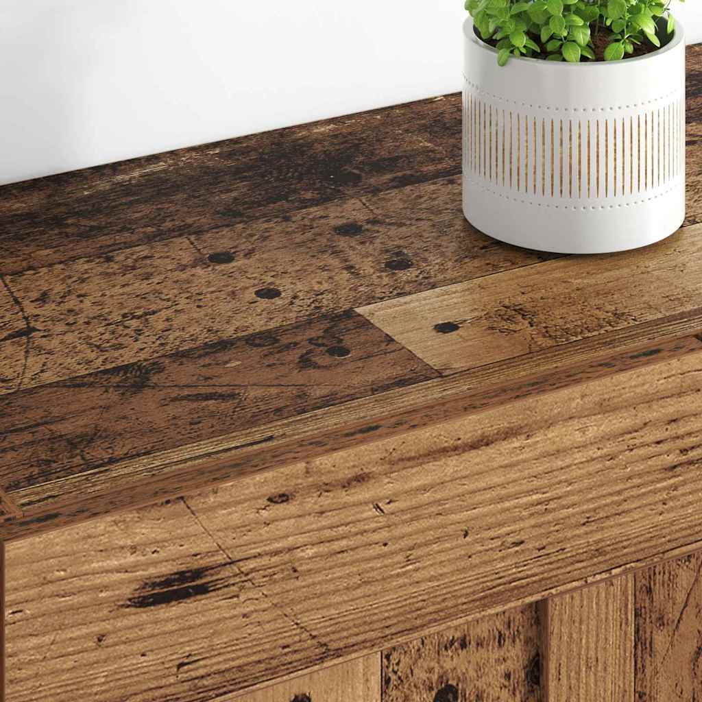 Wandmontierter Schrank 2 pcs Altholz 69,5 x 34 x 90 cm