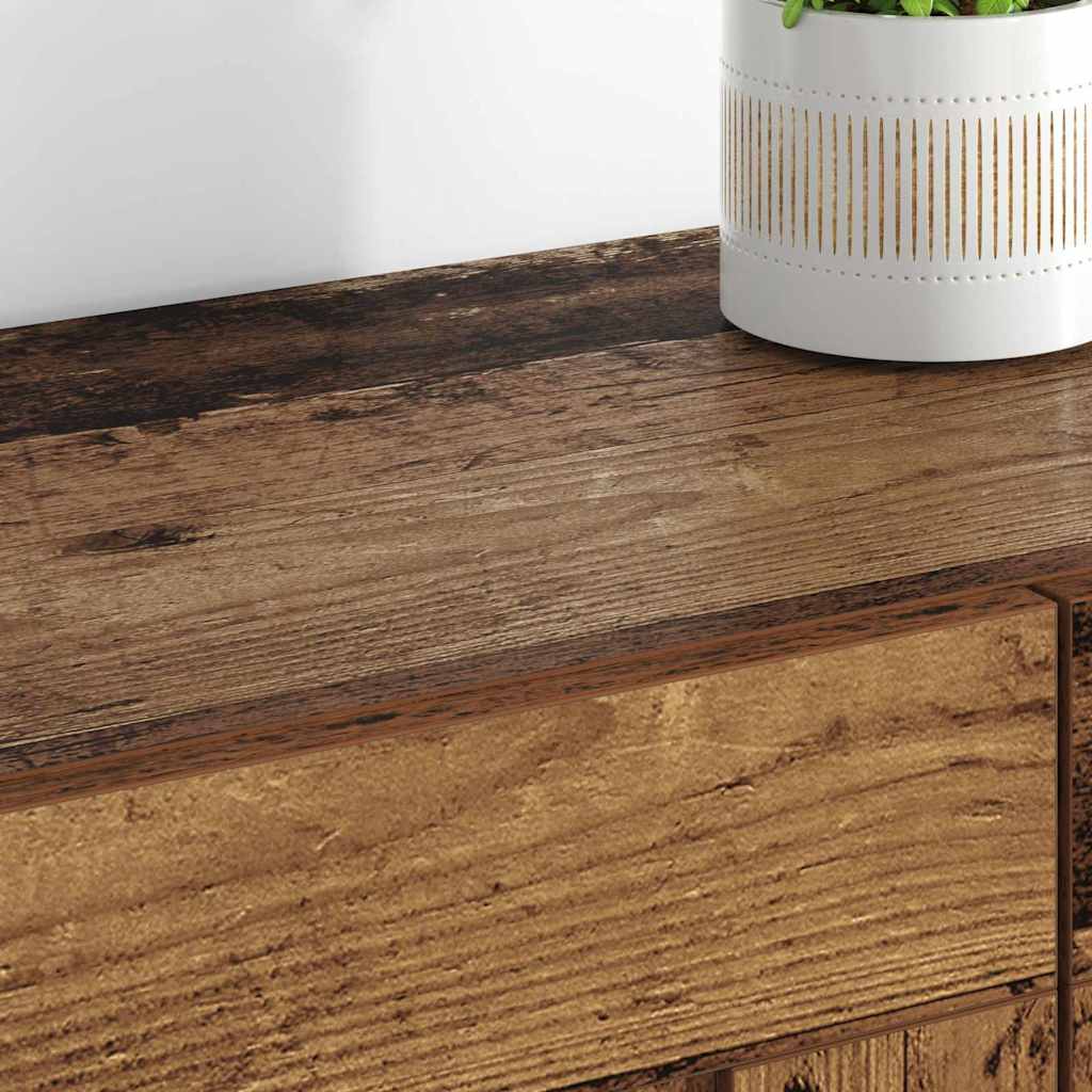 Wandmontierter Schrank 2 pcs Altholz 69,5 x 34 x 90 cm