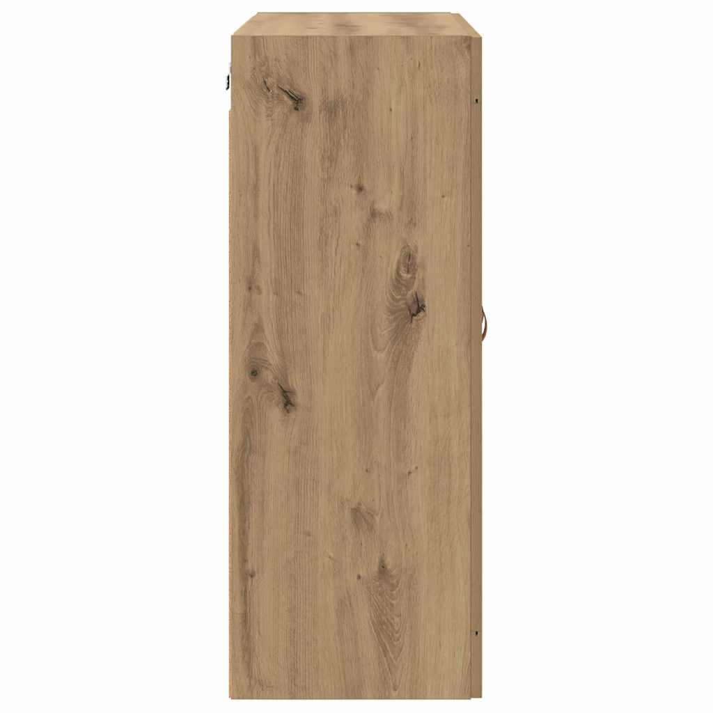 Wandmontierter Schrank 2 pcs Artisan-Eiche 69,5 x 34 x 90 cm