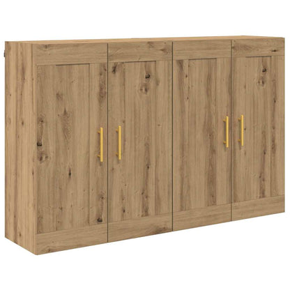 Wandmontierter Schrank 2 pcs Artisan-Eiche 69,5 x 34 x 90 cm