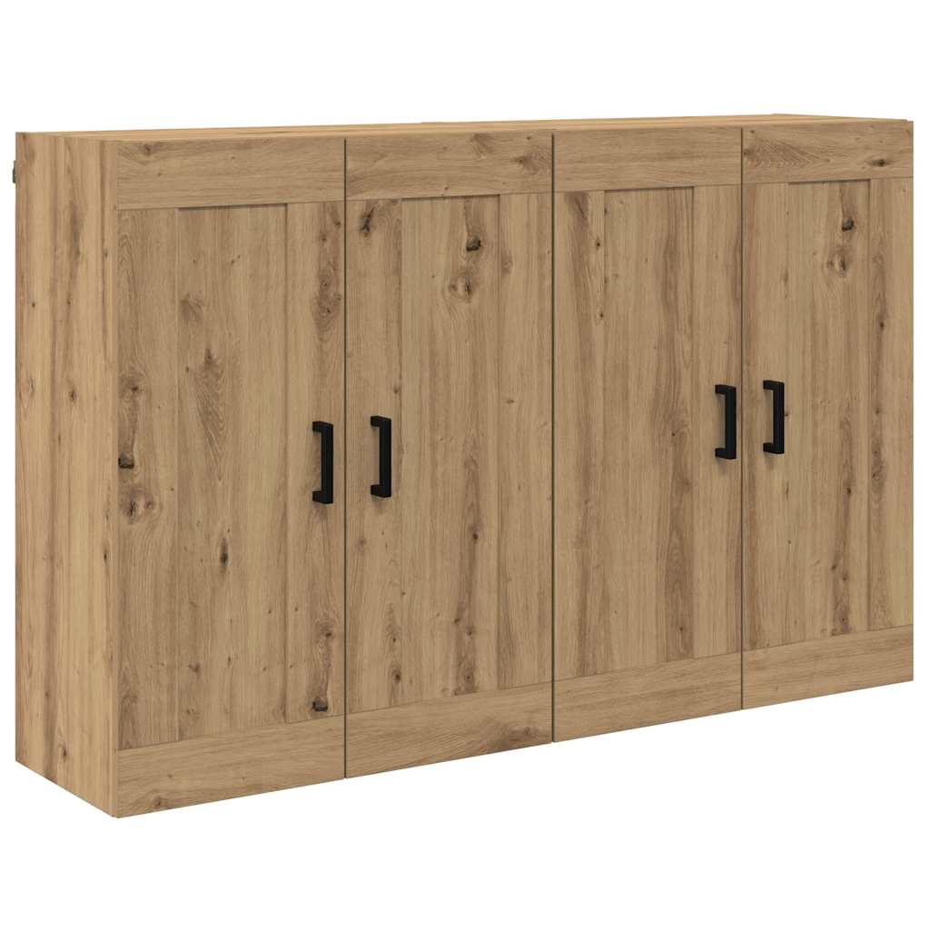 Wandmontierter Schrank 2 pcs Artisan-Eiche 69,5 x 34 x 90 cm