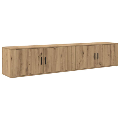 Wand-TV-Schrank Set 2 pcs Artisan-Eiche 100 x 34,5 x 40 cm