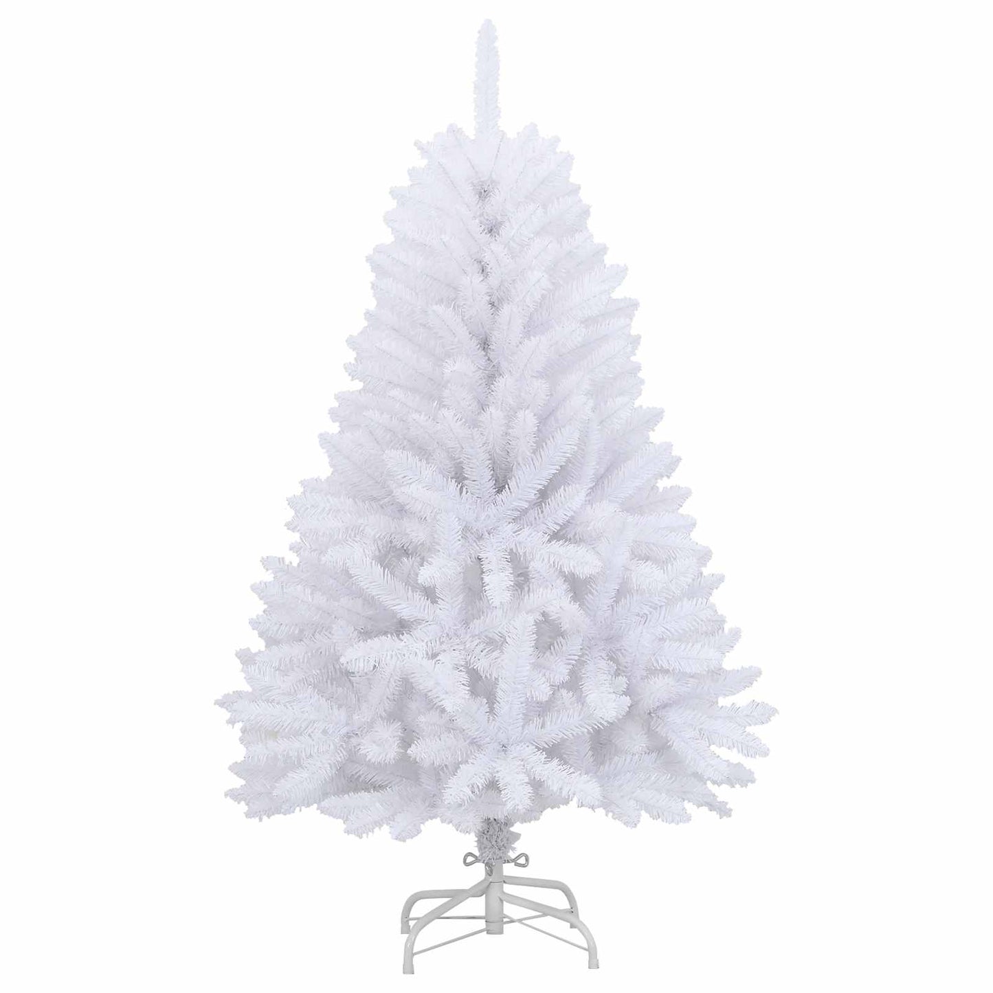 Künstlicher klappbarer Weihnachtsbaum Weiß 120 cm PVC und Stahl