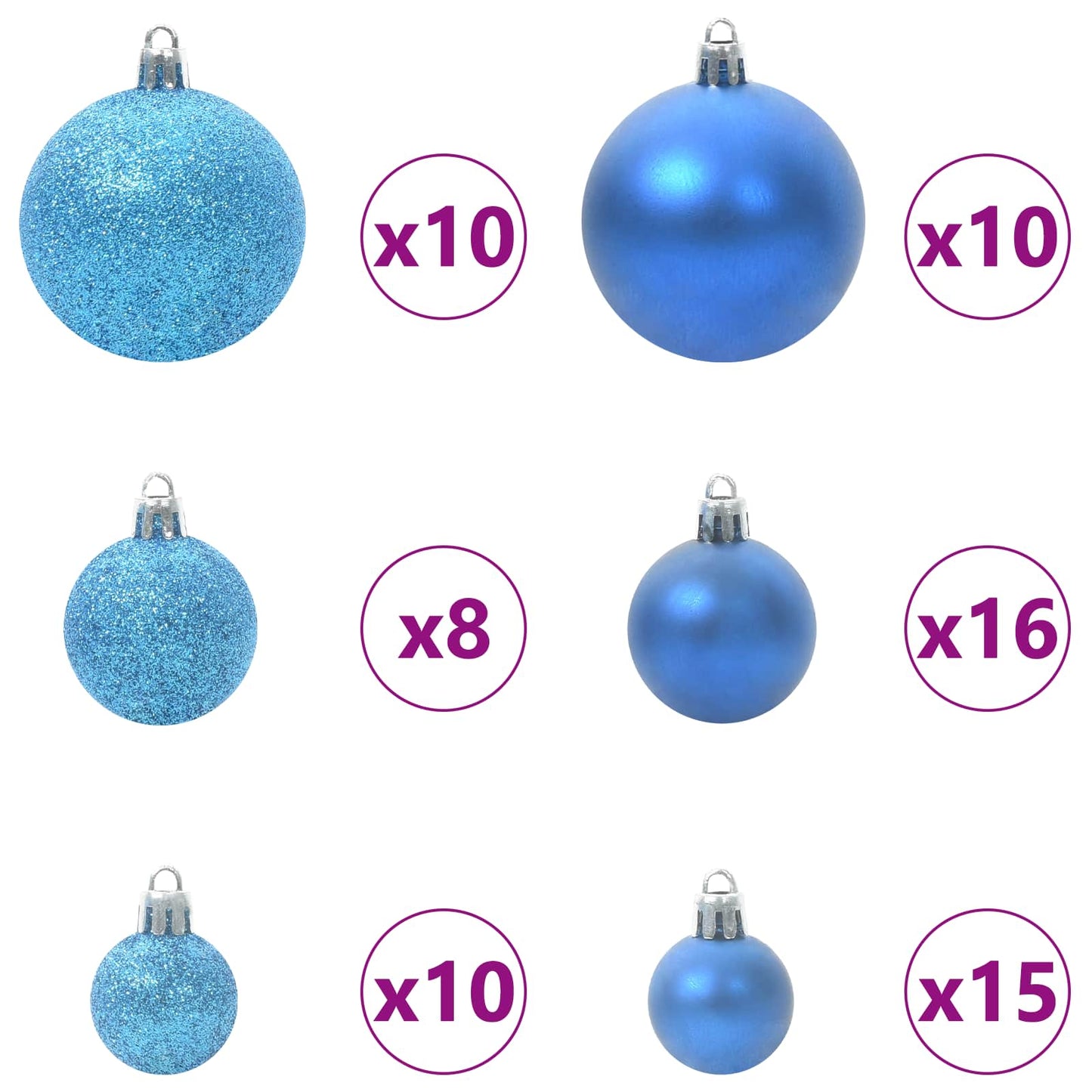 Künstlicher klappbarer Weihnachtsbaum Weiß 180 cm PVC und Stahl