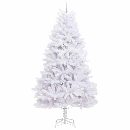 Künstlicher klappbarer Weihnachtsbaum Weiß 300 cm PVC und Stahl