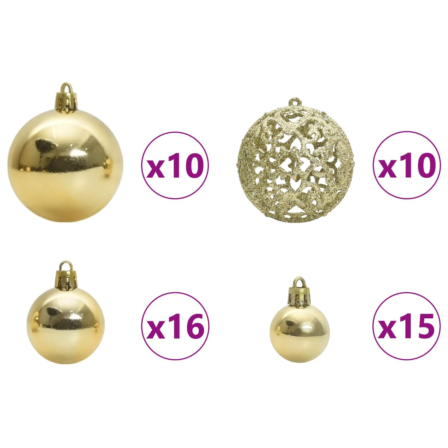 Künstlicher klappbarer Weihnachtsbaum Weiß 300 cm PVC und Stahl