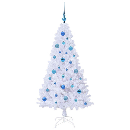 Künstlicher Weihnachtsbaum Weiß 150 cm PVC und Stahl