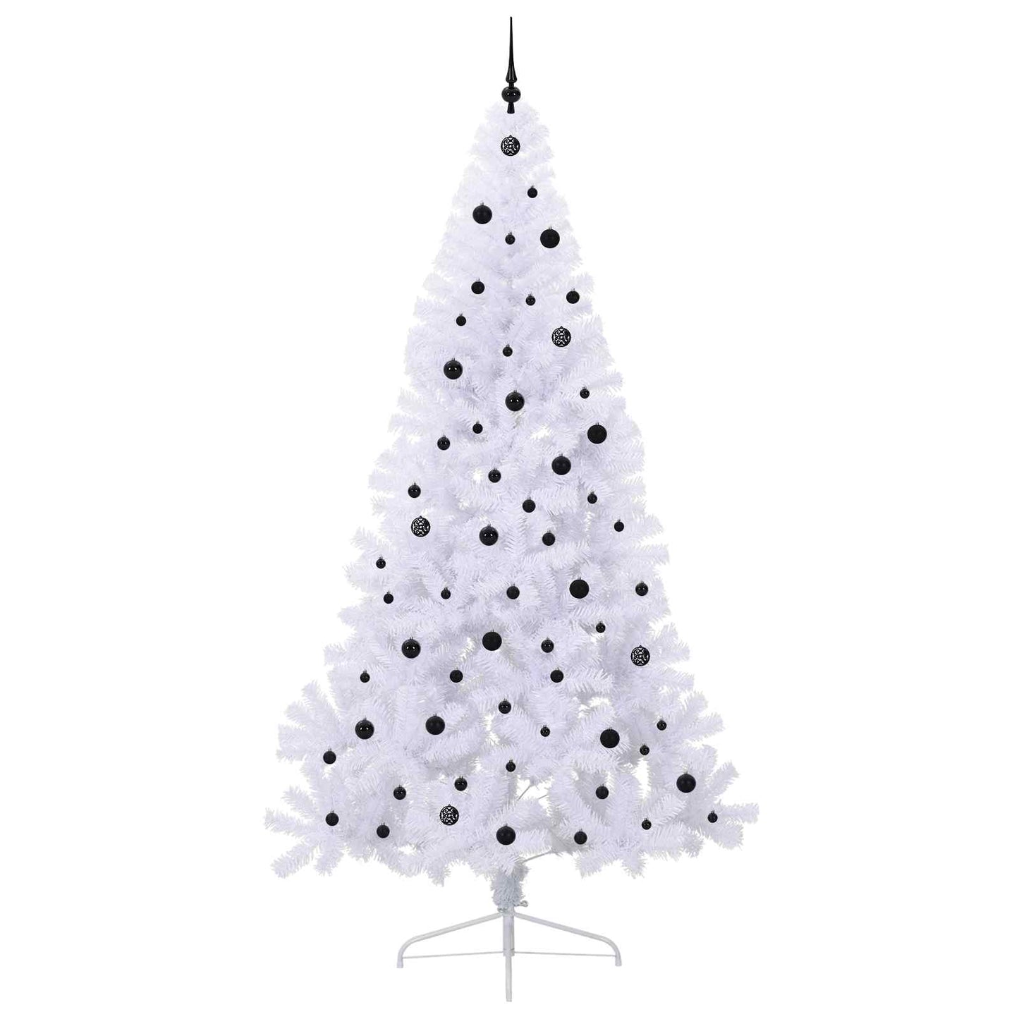 Künstlicher Weihnachtsbaum Weiß 240 cm PVC und Stahl