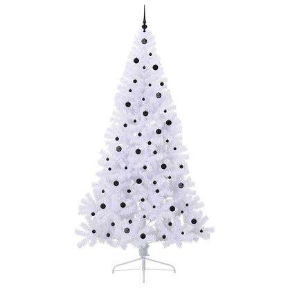 Künstlicher Weihnachtsbaum Weiß 240 cm PVC und Stahl