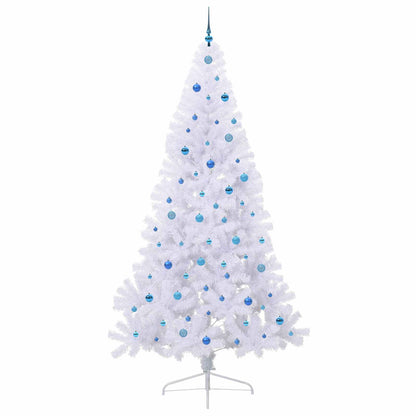 Künstlicher Weihnachtsbaum Weiß 240 cm PVC und Stahl