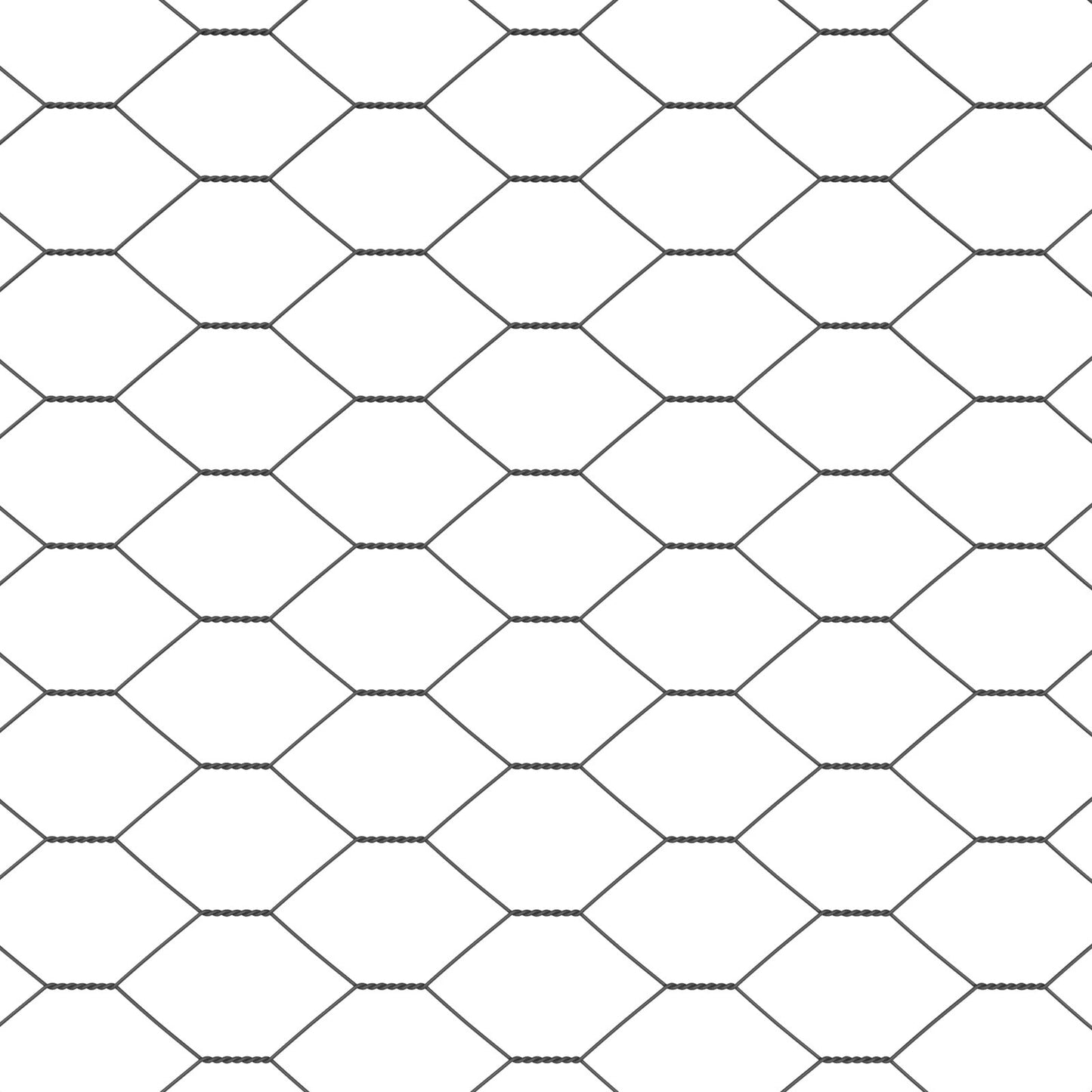 Zaunpfosten 11 Stück U-Profil Grau 60 cm Stahl, vidaXL Sechseckzaun Grau 0,6x50 m Stahl
