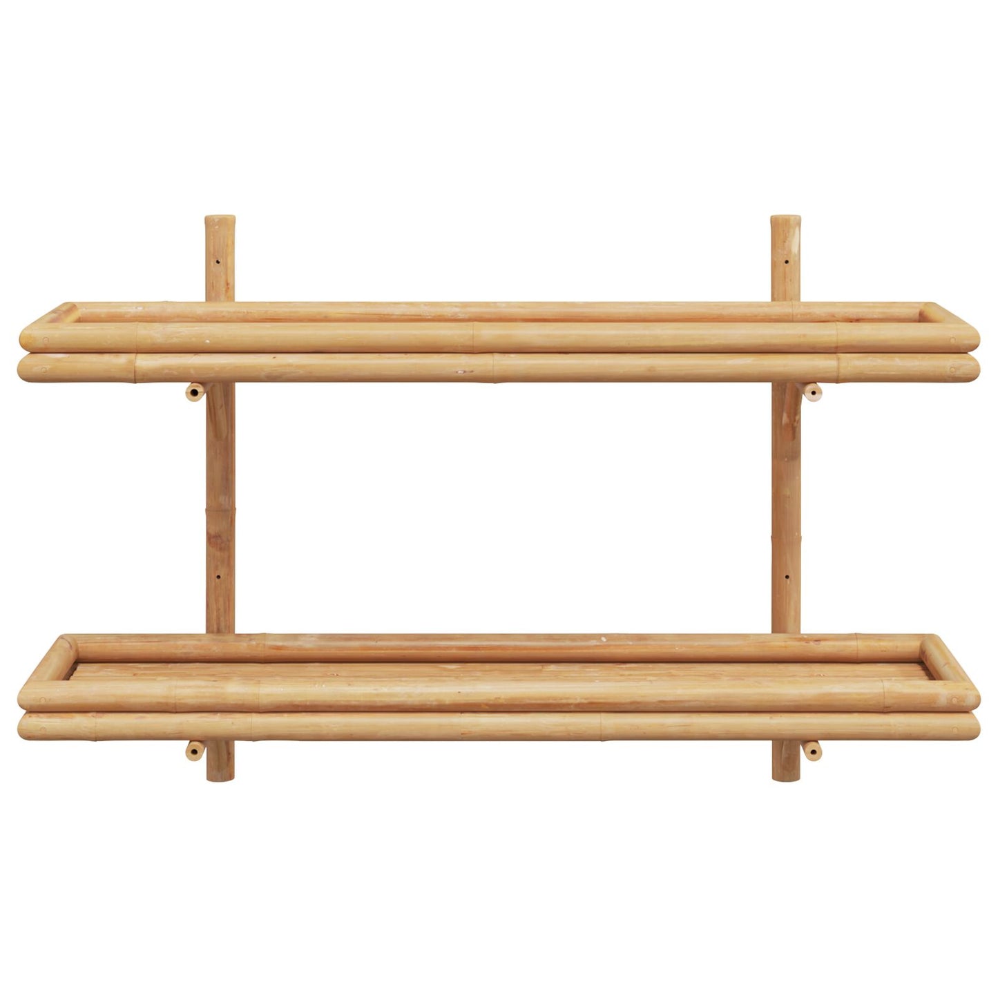Wandregal 2-stufig 100x26x60 cm Bambus