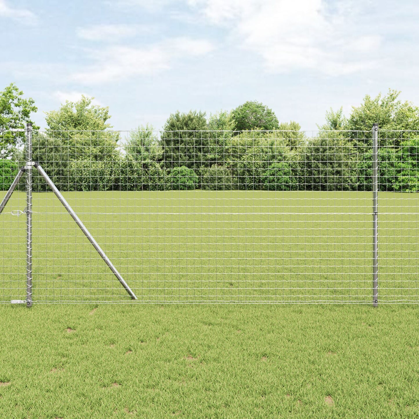 Zaunpfosten 26 Stk Ø32 mm 190 cm Verzinkter Stahl