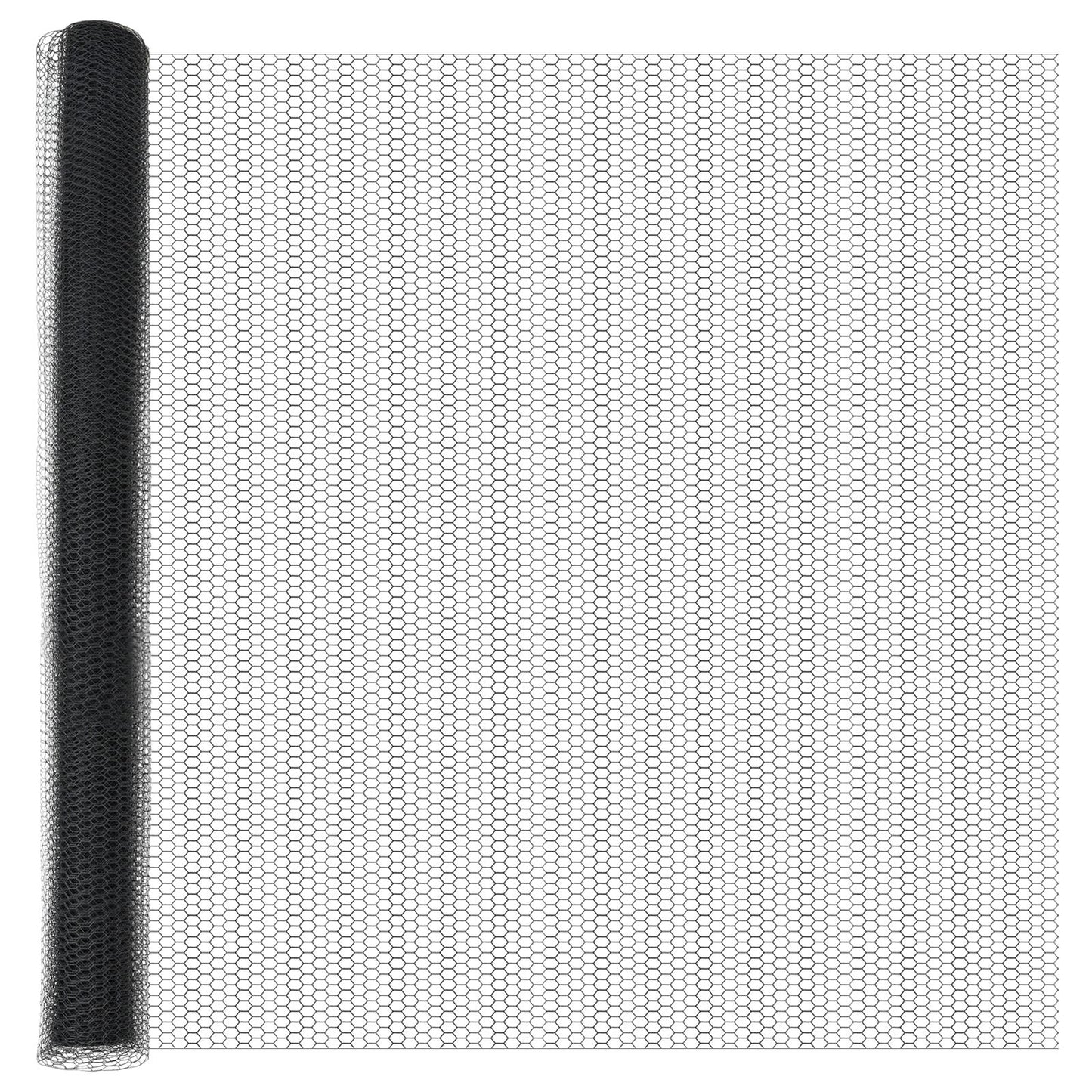 Zaunpfosten 22 Stück U-Kanal Grau 160 cm Stahl, vidaXL Sechseckzaun Grau 1,6x50 m Stahl