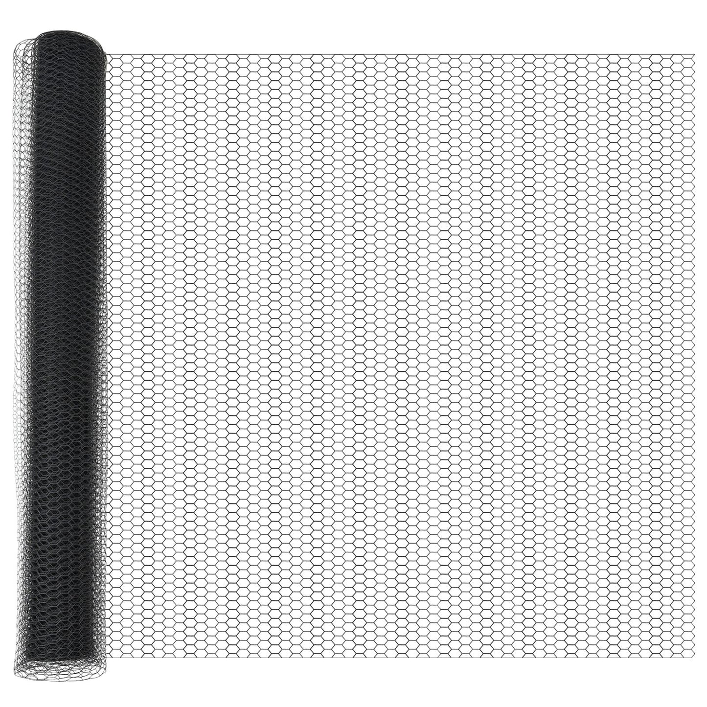 Zaunpfosten 22 Stück U-Kanal Grau 140 cm Stahl, vidaXL Sechseckiger Zaun Grau 1,4x25 m Stahl
