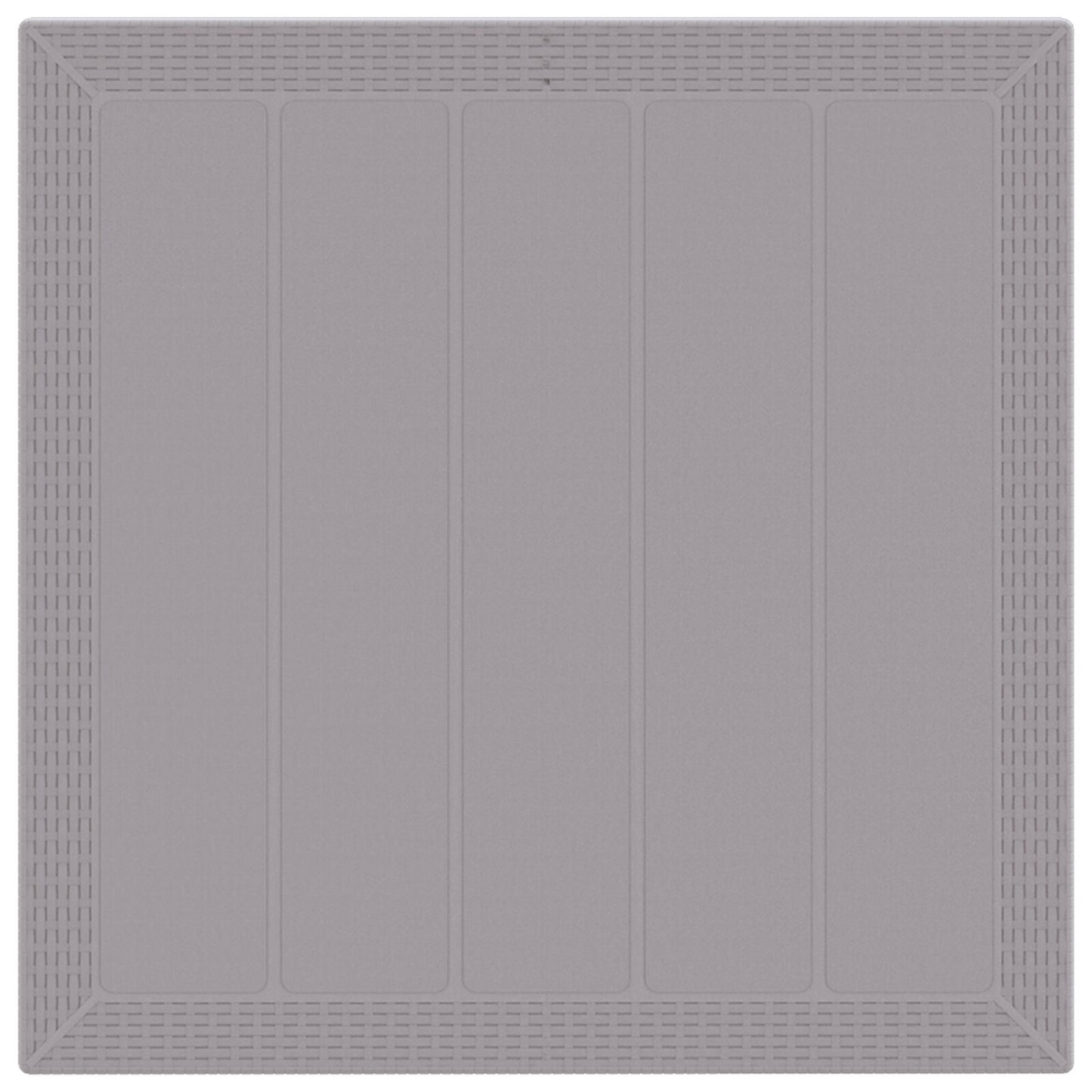 5-teiliges Garten Essgruppe mit Kissen Hellgrau Poly Rattan