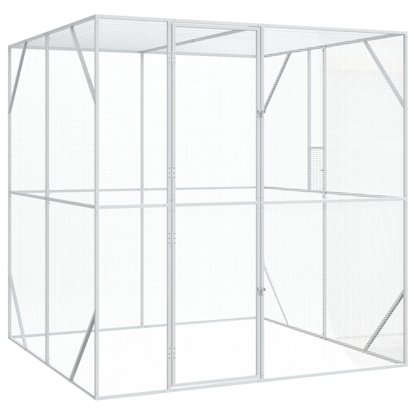 Vogelhaus Anthrazit 209x202x214 cm Stahl