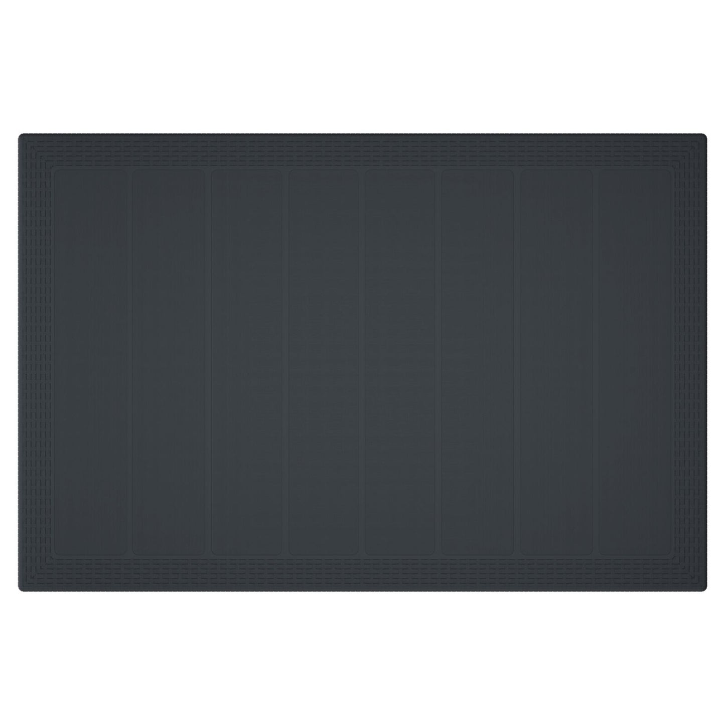 5-teiliges Garten Essgruppe mit Kissen Anthrazit Poly Rattan
