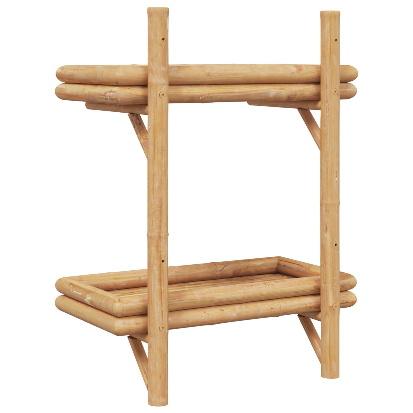 Wandregal 2-stufig 45x26x60 cm Bambus