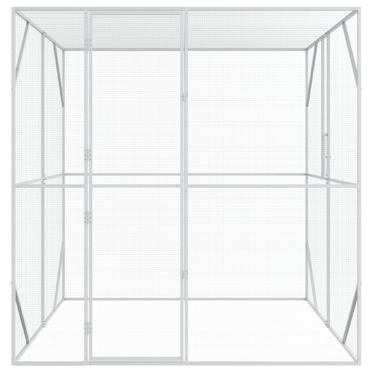 Vogelhaus Anthrazit 209x202x214 cm Stahl