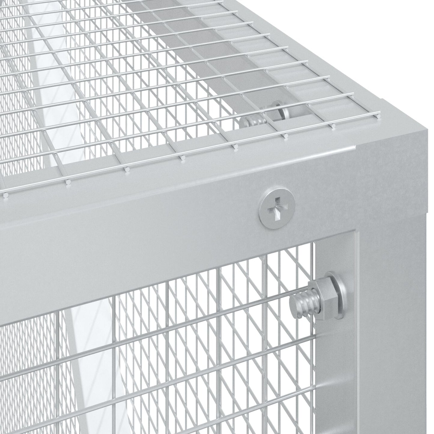 Vogelhaus Anthrazit 209x202x214 cm Stahl