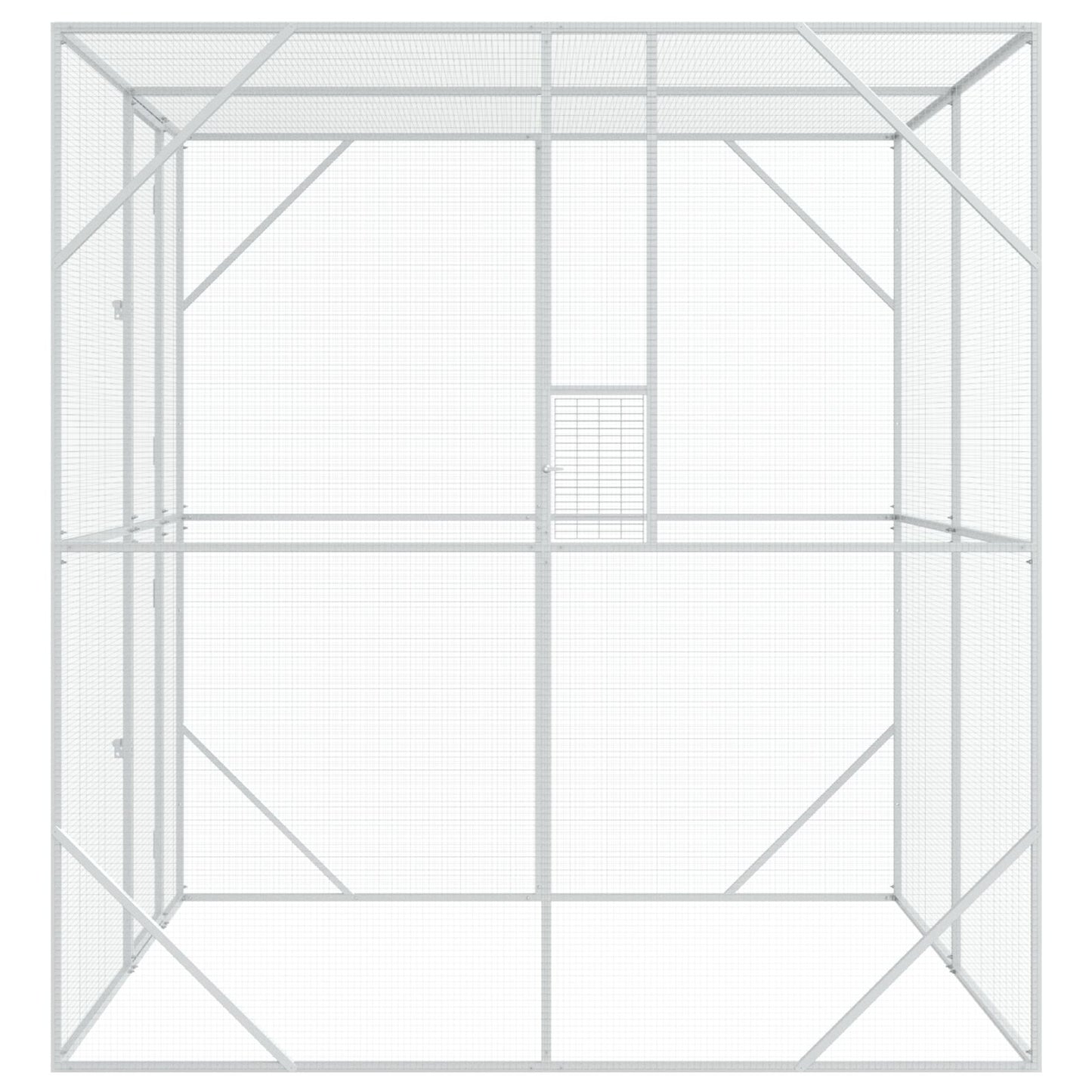 Vogelhaus Anthrazit 209x202x214 cm Stahl