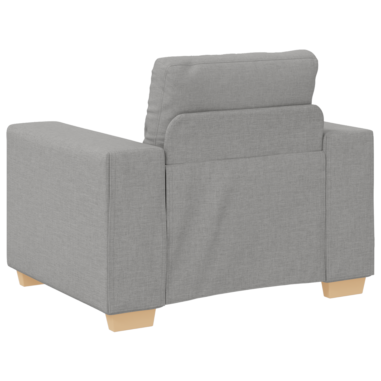 Sofa Set mit Kissen mit Kissen Grau Stoff
