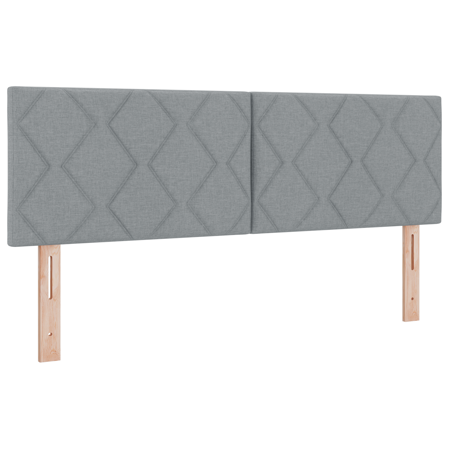 Boxspringbett mit Matratze Hellgrau 140x200 cm Stoff