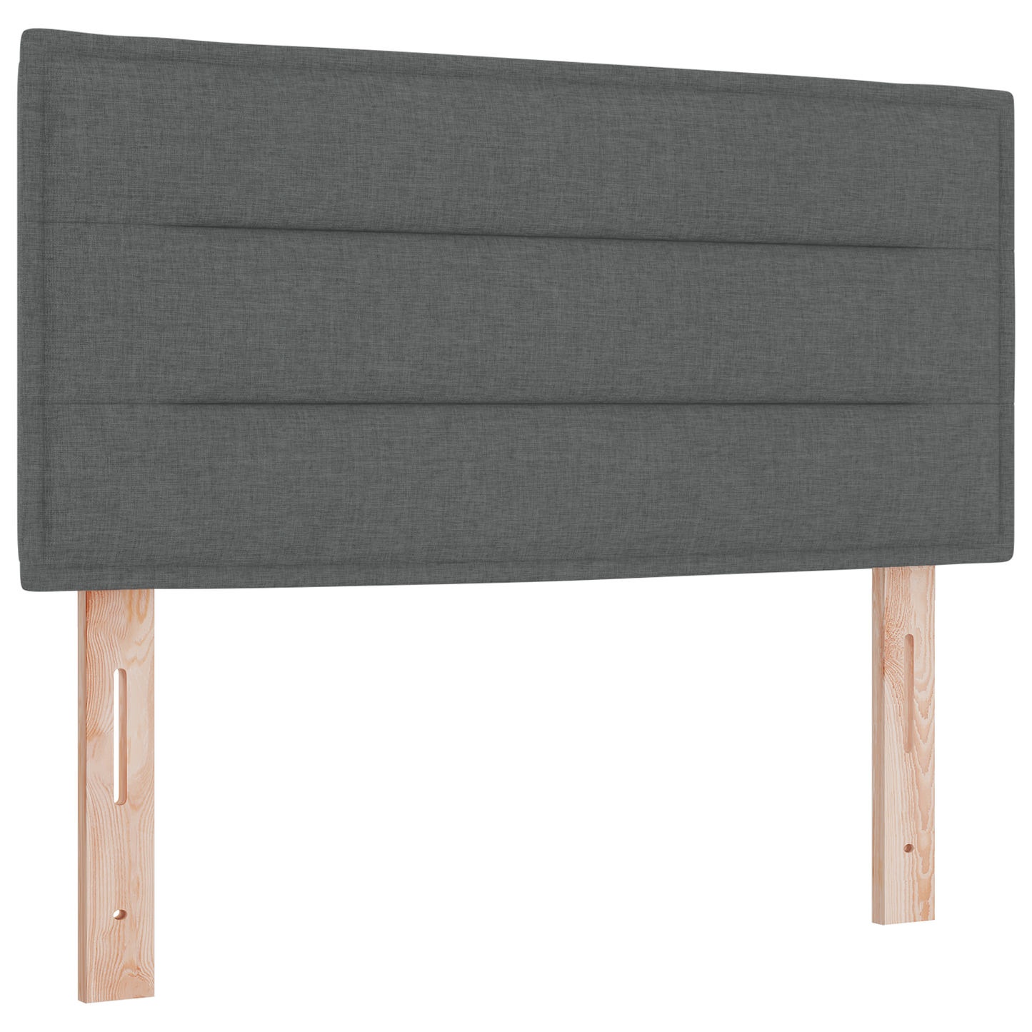Boxspringbett mit Matratze Dunkelgrau 90x190 cm Stoff
