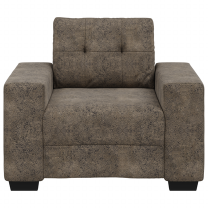 Sofa-Sessel mit Kissen Dunkelgrau Kunstleder
