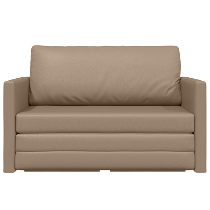 Sofa Bett Cappuccino 124 x 71 x 78 cm Kunstleder