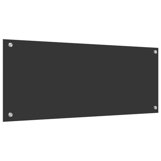 Küchenrückwand Dunkelgrau 100x40x0,6 cm aus Sicherheitsglas
