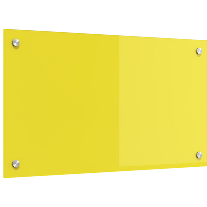 Küchenrückwand Gelb 70 x 40 x 0.6 cm Einscheibensicherheitsglas