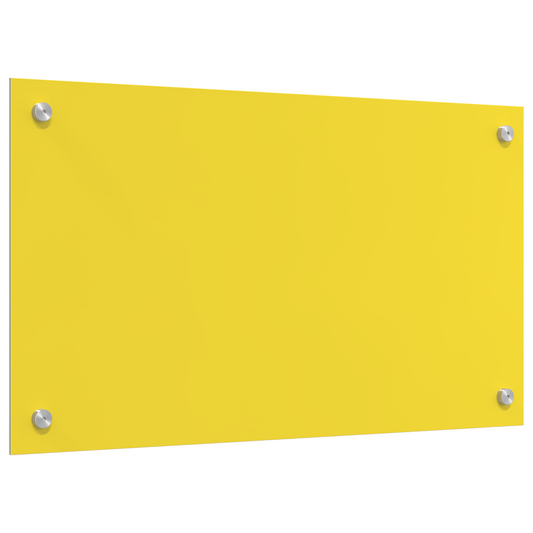 Küchenrückwand Gelb 70 x 40 x 0.6 cm Einscheibensicherheitsglas