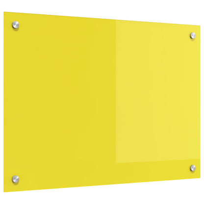 Küchenrückwand Gelb 70 x 50 x 0.6 cm Einscheibensicherheitsglas