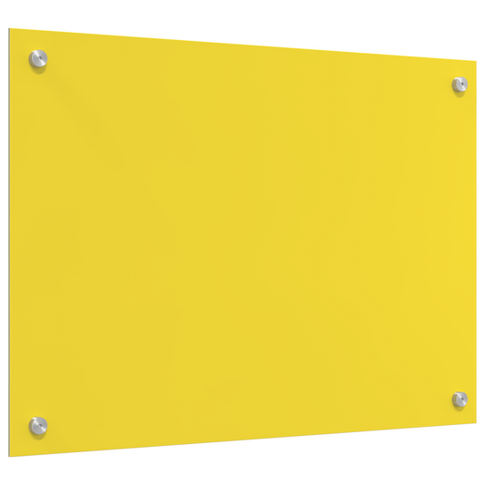 Küchenrückwand Gelb 70 x 50 x 0.6 cm Einscheibensicherheitsglas