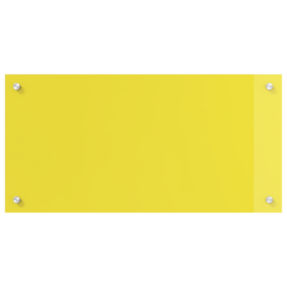Küchenrückwand Gelb 80 x 40 x 0.6 cm Gehärtetes Glas