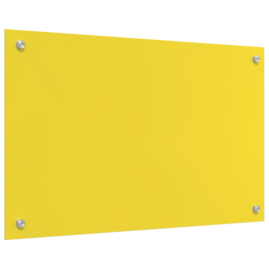 Küchenrückwand Gelb 80 x 50 x 0.6 cm Einscheibensicherheitsglas