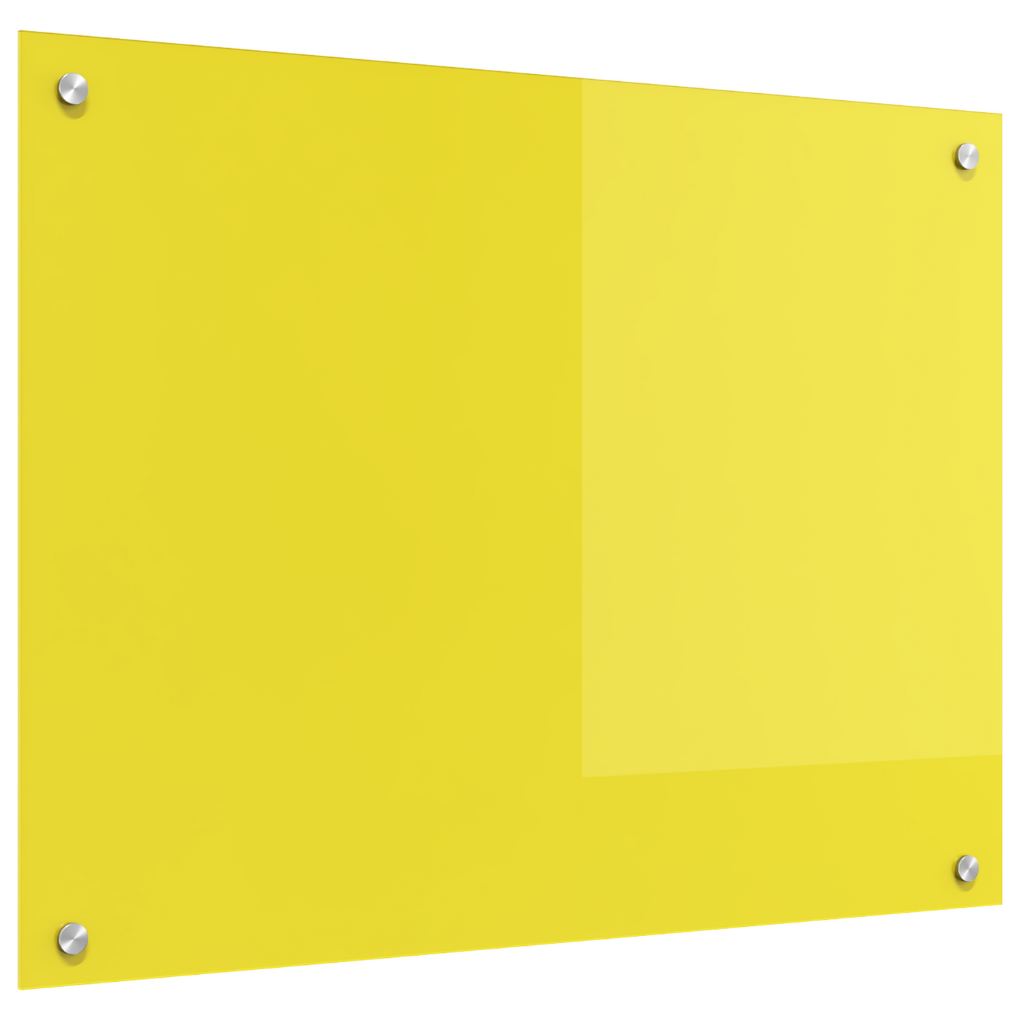 Küchenrückwand Gelb 80 x 60 x 0.6 cm Einscheibensicherheitsglas