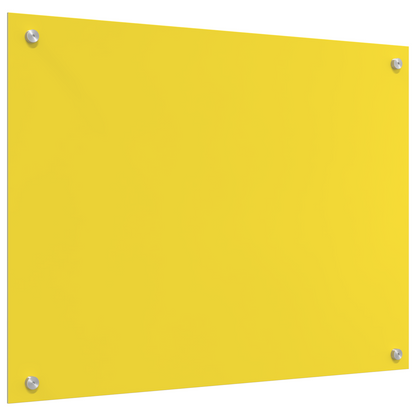 Küchenrückwand Gelb 80 x 60 x 0.6 cm Einscheibensicherheitsglas