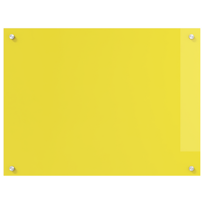 Küchenrückwand Gelb 80 x 60 x 0.6 cm Einscheibensicherheitsglas