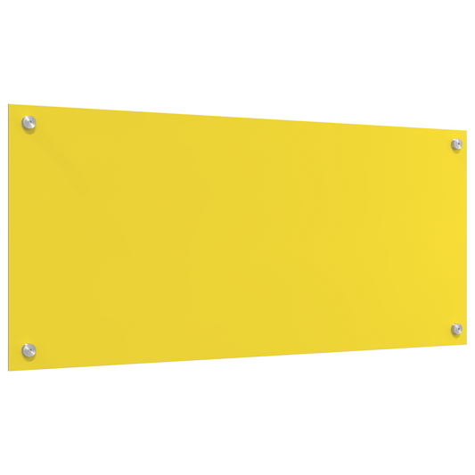 Küchenrückwand Gelb 90 x 40 x 0.6 cm Einscheibensicherheitsglas