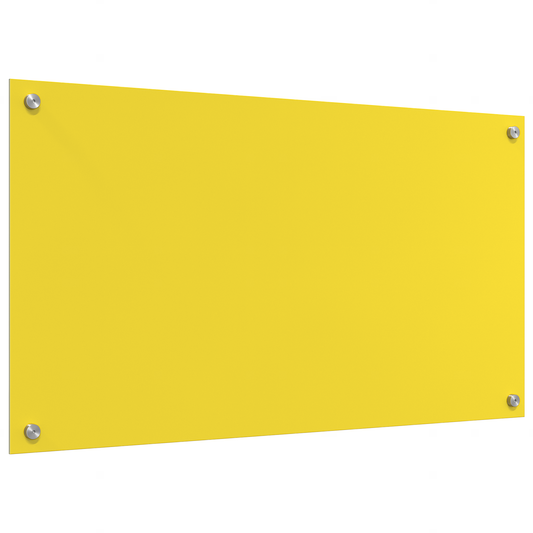 Küchenrückwand Gelb 90 x 50 x 0.6 cm Einscheibensicherheitsglas