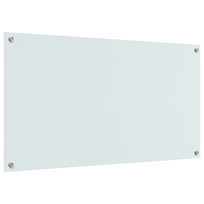 Küchenrückwand Weiß 110 x 60 x 0.6 cm Gehärtetes Glas